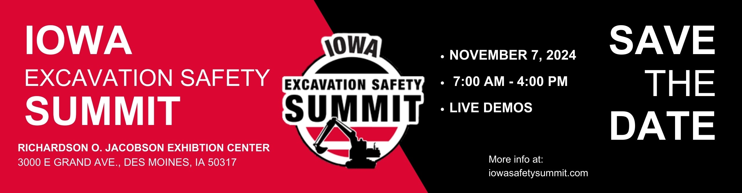 Iowa Excavation Safety Summit event notice 