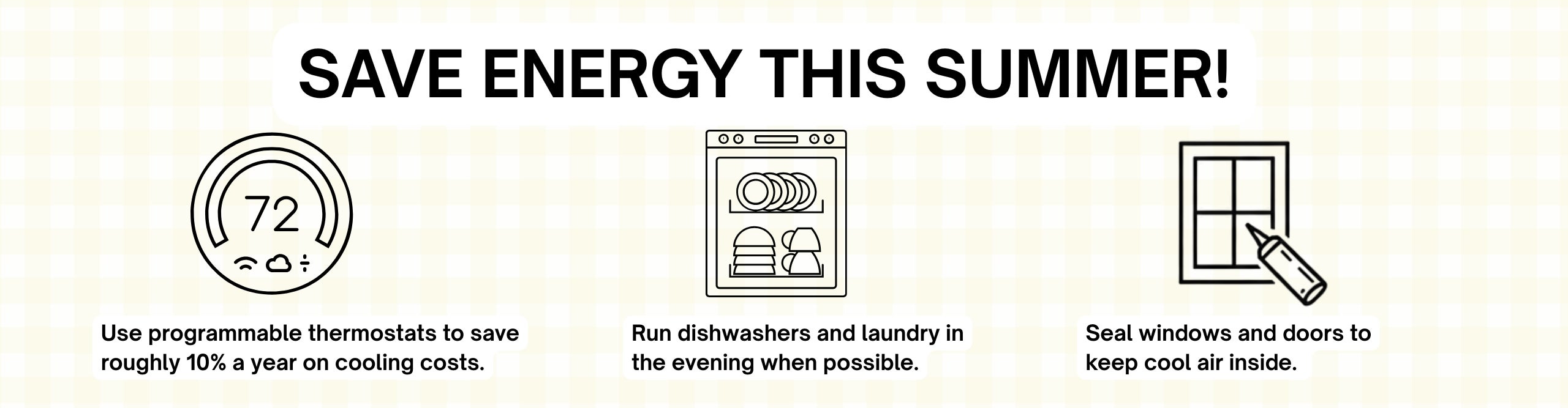 Summer energy saving tips
