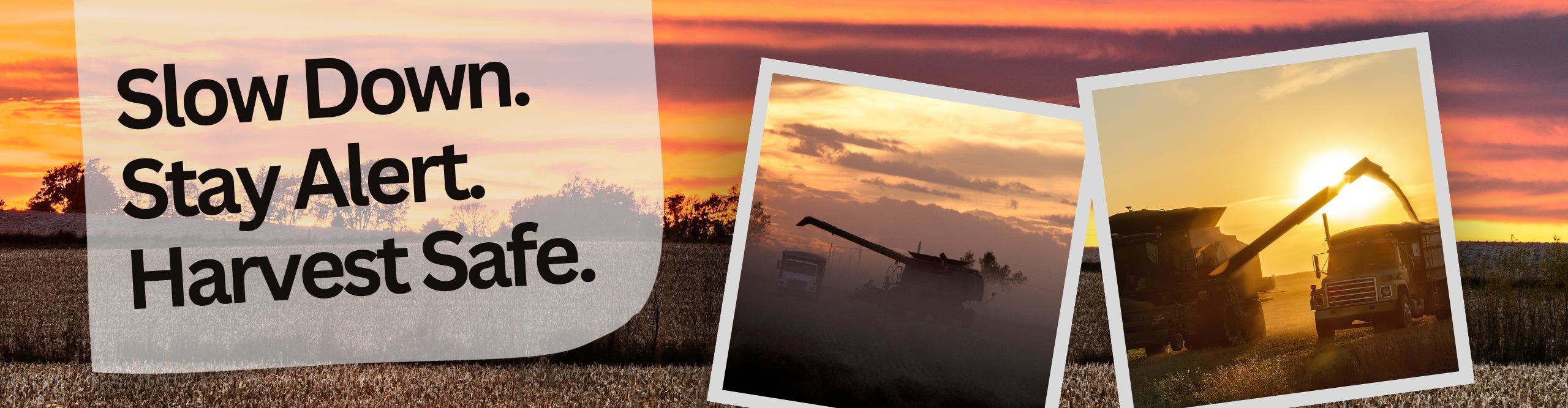 Remember safety this harvest