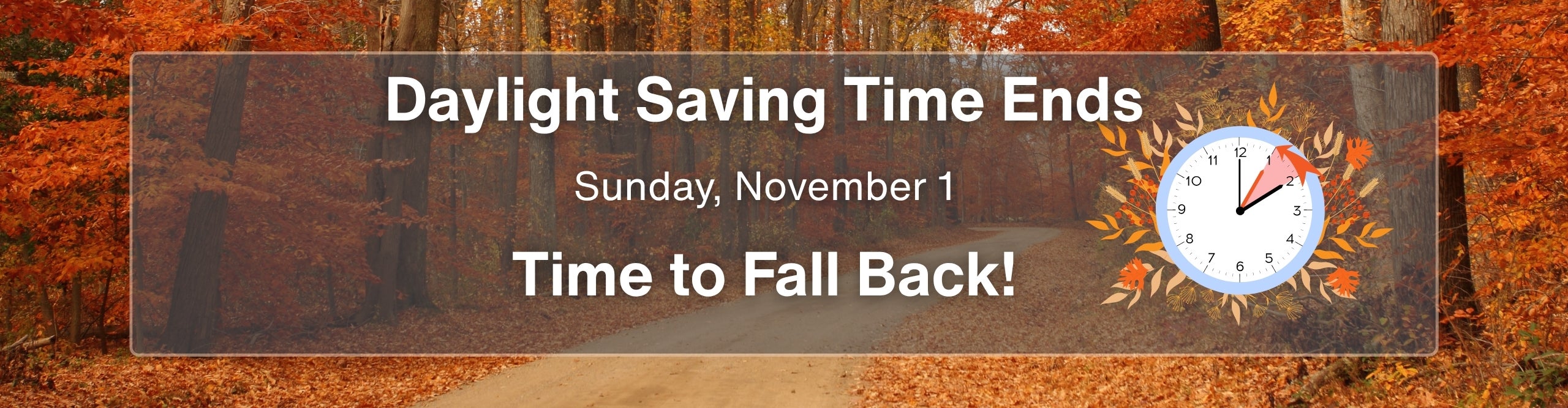 Daylight Saving Time ends - 